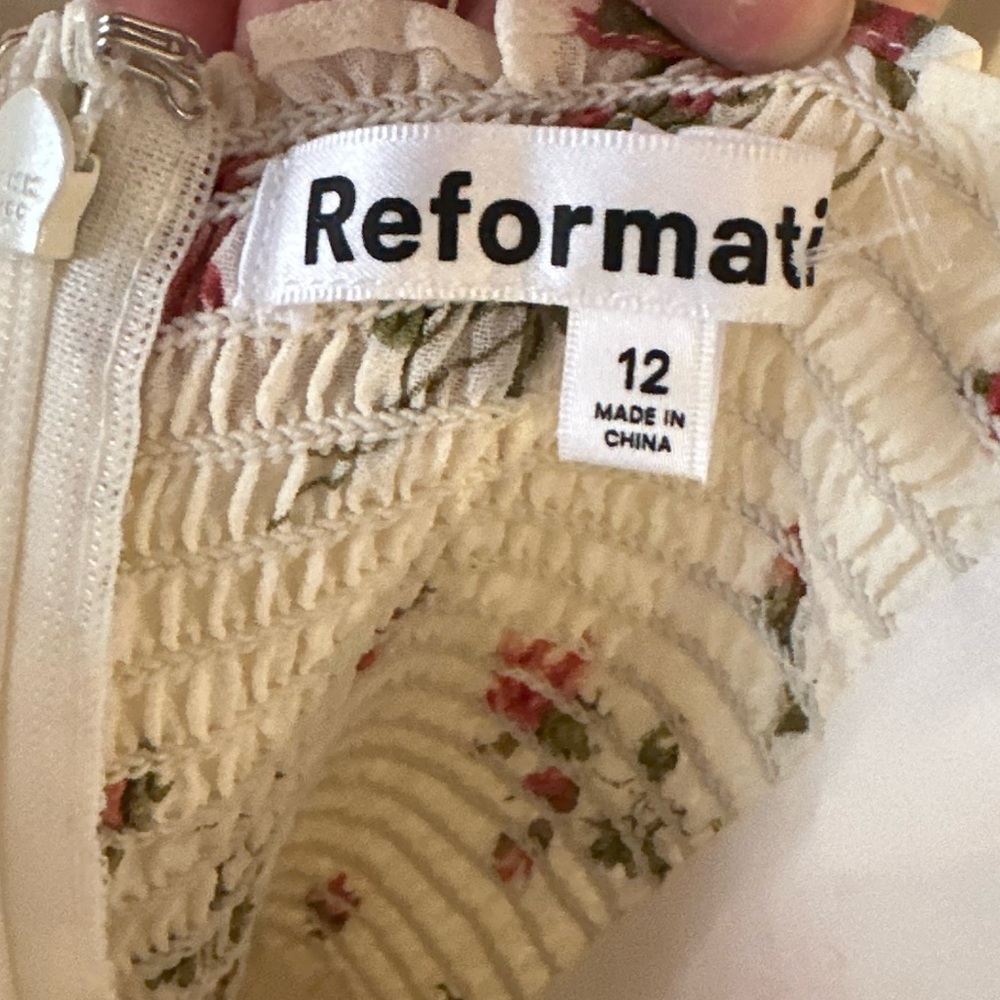 Reformation Christine Mini Dress Florence NWT - Picture 7 of 8